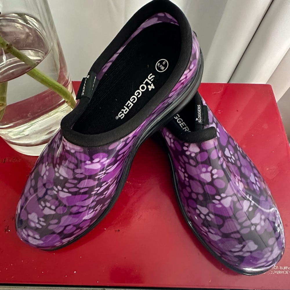 Sloggers Purple Women's Mules - Picture 3 of 7